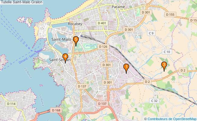plan Tutelle Saint-Malo Associations Tutelle Saint-Malo : 4 associations
