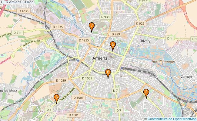 plan UFR Amiens Associations UFR Amiens : 13 associations