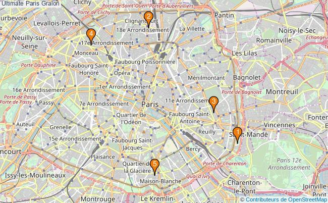 plan Ultimate Paris Associations ultimate Paris : 7 associations