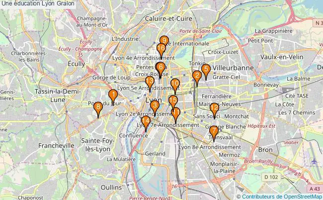 plan Une éducation Lyon Associations une éducation Lyon : 22 associations
