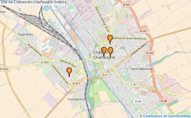 plan Une vie Châlons-en-Champagne Associations une vie Châlons-en-Champagne : 3 associations