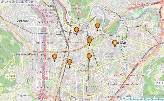 plan Une vie Grenoble Associations une vie Grenoble : 5 associations