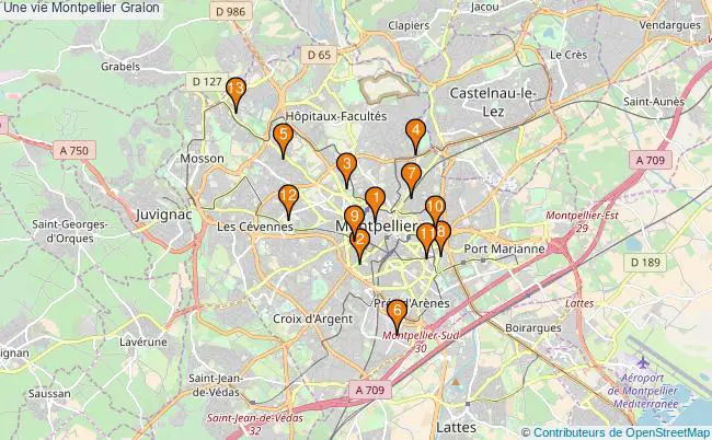 plan Une vie Montpellier Associations une vie Montpellier : 17 associations