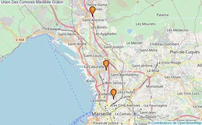 plan Union Des Comores Marseille Associations union Des Comores Marseille : 6 associations
