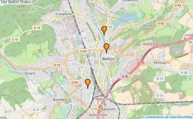 plan Unir Belfort Associations unir Belfort : 3 associations