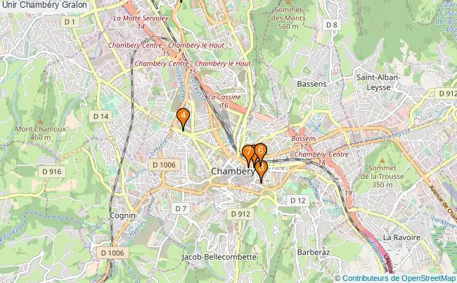plan Unir Chambéry Associations unir Chambéry : 6 associations
