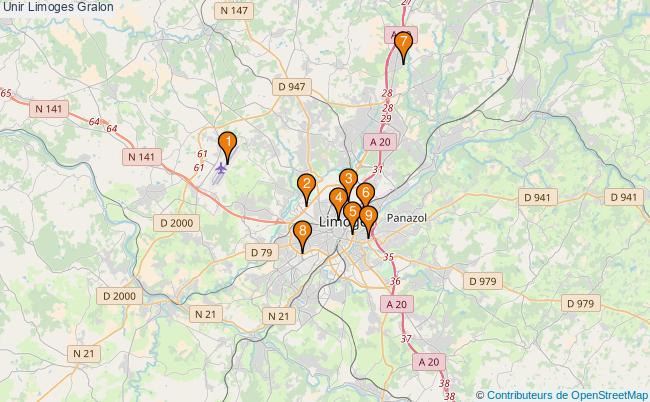 plan Unir Limoges Associations unir Limoges : 9 associations