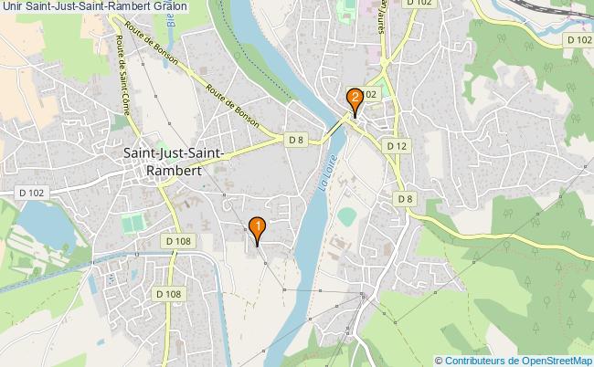 plan Unir Saint-Just-Saint-Rambert Associations unir Saint-Just-Saint-Rambert : 2 associations