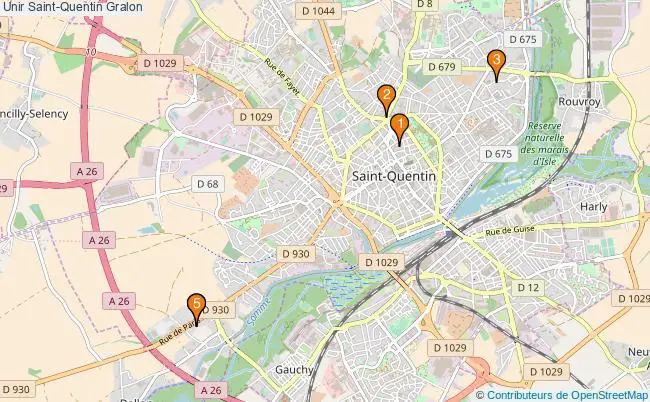 plan Unir Saint-Quentin Associations unir Saint-Quentin : 4 associations