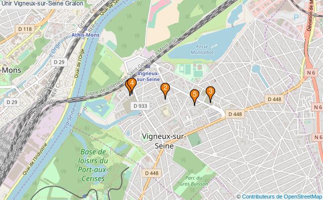 plan Unir Vigneux-sur-Seine Associations unir Vigneux-sur-Seine : 4 associations