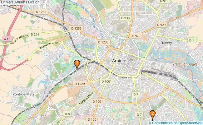 plan Univers Amiens Associations Univers Amiens : 9 associations