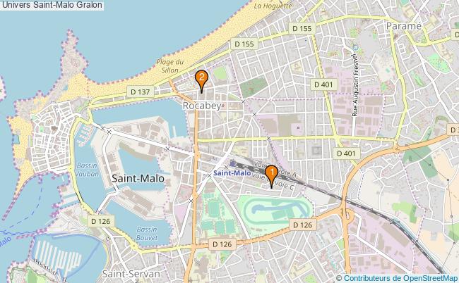 plan Univers Saint-Malo Associations Univers Saint-Malo : 3 associations