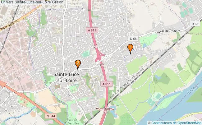 plan Univers Sainte-Luce-sur-Loire Associations Univers Sainte-Luce-sur-Loire : 2 associations