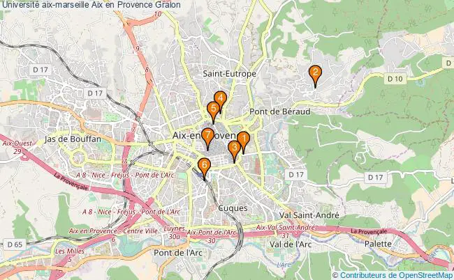 plan Université aix-marseille Aix en Provence Associations université aix-marseille Aix en Provence : 9 associations