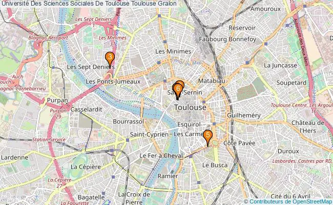 plan Université Des Sciences Sociales De Toulouse Toulouse Associations université Des Sciences Sociales De Toulouse Toulouse : 6 associations