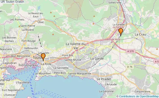 plan UR Toulon Associations UR Toulon : 3 associations