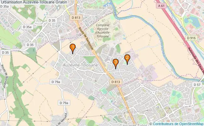 plan Urbanisation Auzeville-Tolosane Associations urbanisation Auzeville-Tolosane : 3 associations