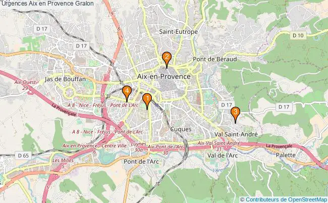 plan Urgences Aix en Provence Associations urgences Aix en Provence : 6 associations