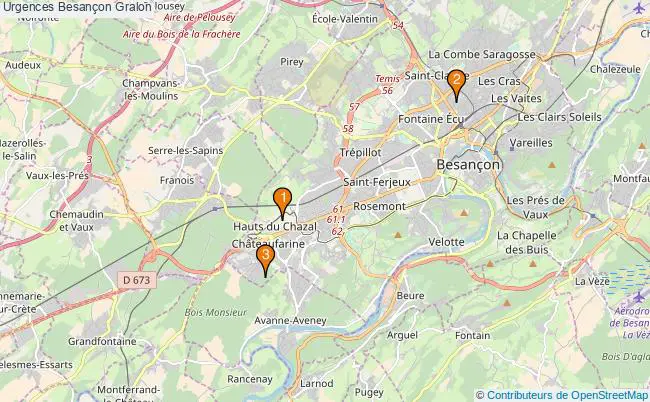 plan Urgences Besançon Associations urgences Besançon : 2 associations