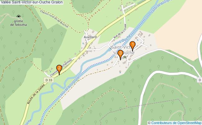 plan Vallée Saint-Victor-sur-Ouche Associations vallée Saint-Victor-sur-Ouche : 3 associations