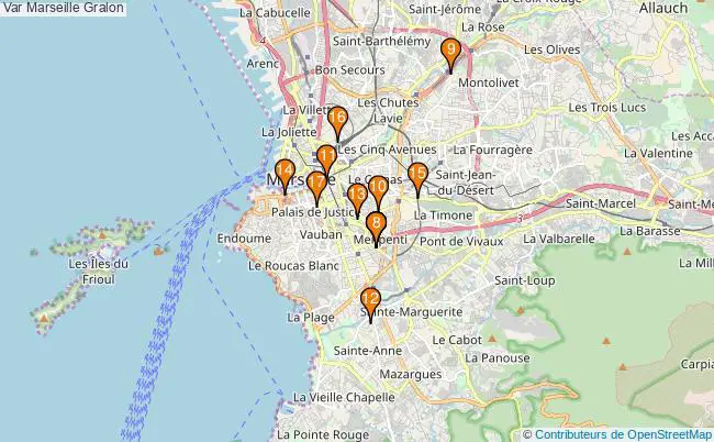plan Var Marseille Associations Var Marseille : 18 associations