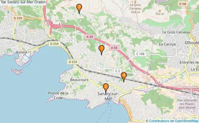 plan Var Sanary-sur-Mer Associations Var Sanary-sur-Mer : 5 associations