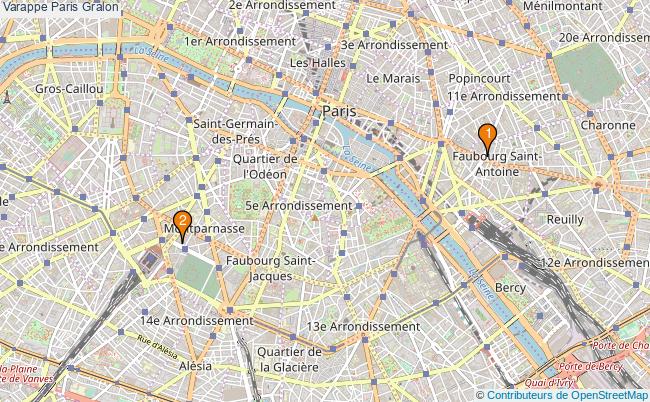 plan Varappe Paris Associations varappe Paris : 3 associations