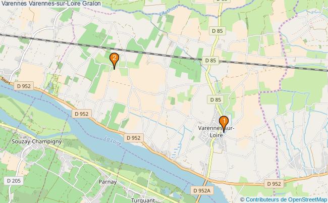 plan Varennes Varennes-sur-Loire Associations Varennes Varennes-sur-Loire : 2 associations