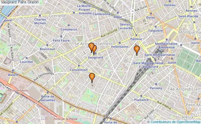 plan Vaugirard Paris Associations Vaugirard Paris : 9 associations