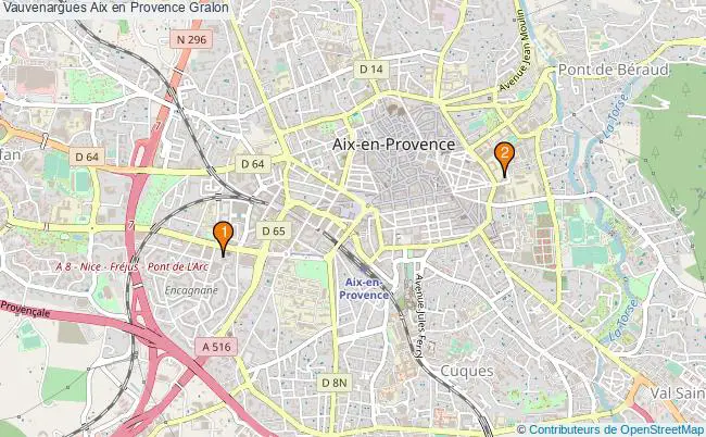 plan Vauvenargues Aix en Provence Associations Vauvenargues Aix en Provence : 1 associations