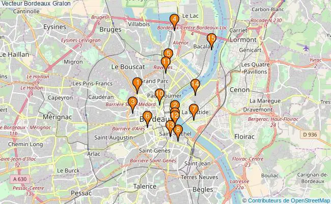 plan Vecteur Bordeaux Associations vecteur Bordeaux : 16 associations