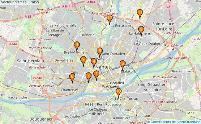 plan Vecteur Nantes Associations vecteur Nantes : 12 associations