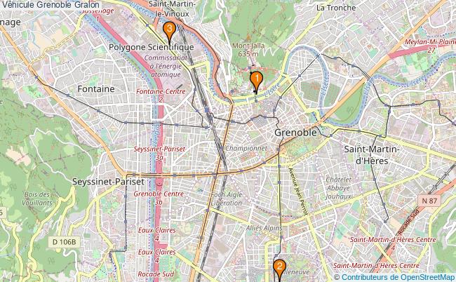 plan Véhicule Grenoble Associations véhicule Grenoble : 4 associations