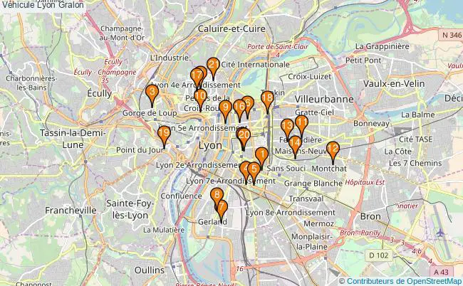 plan Véhicule Lyon Associations véhicule Lyon : 28 associations