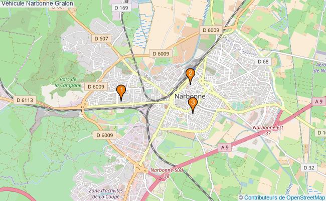 plan Véhicule Narbonne Associations véhicule Narbonne : 3 associations