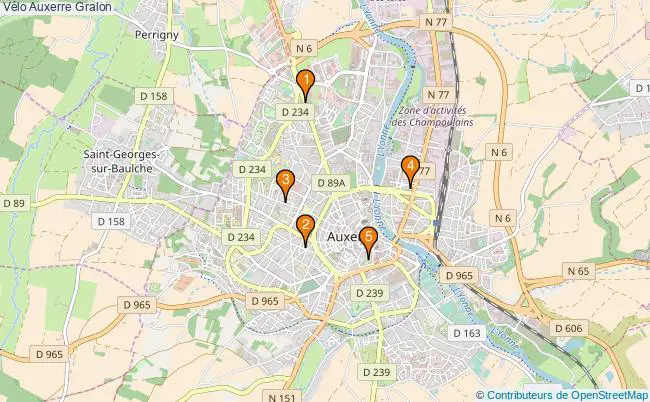plan Vélo Auxerre Associations vélo Auxerre : 5 associations