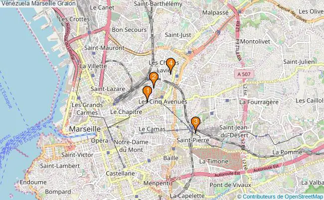 plan Vénézuela Marseille Associations Vénézuela Marseille : 4 associations