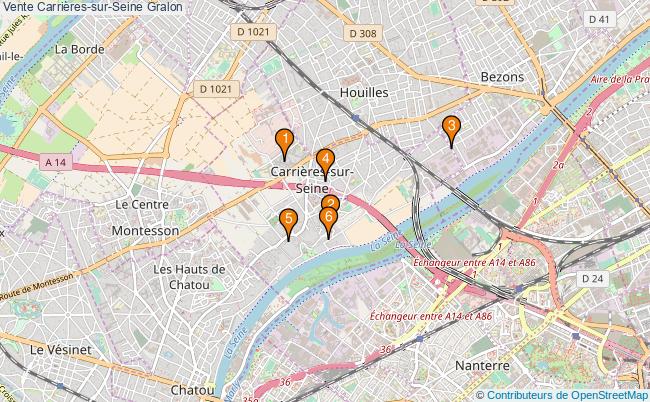 plan Vente Carrières-sur-Seine Associations Vente Carrières-sur-Seine : 9 associations