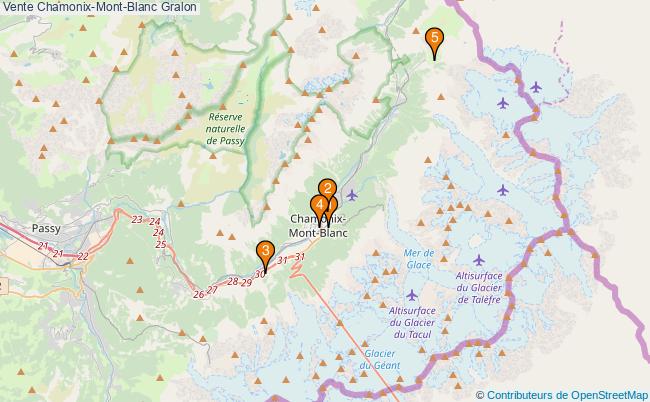 plan Vente Chamonix-Mont-Blanc Associations Vente Chamonix-Mont-Blanc : 4 associations