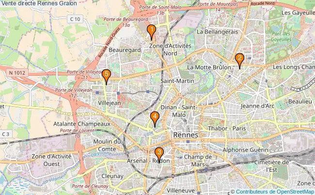 plan Vente directe Rennes Associations Vente directe Rennes : 5 associations