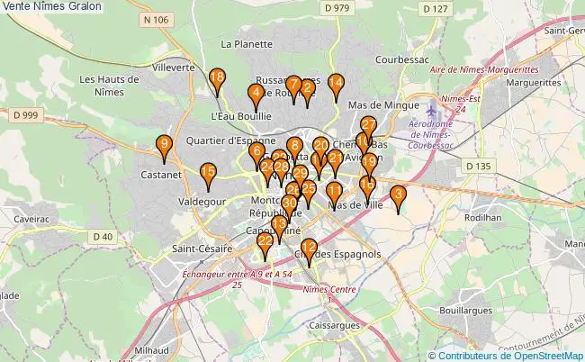 plan Vente Nîmes Associations Vente Nîmes : 68 associations