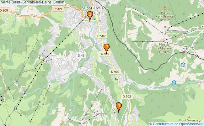 plan Vente Saint-Gervais-les-Bains Associations Vente Saint-Gervais-les-Bains : 3 associations