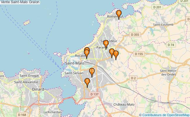 plan Vente Saint-Malo Associations Vente Saint-Malo : 15 associations