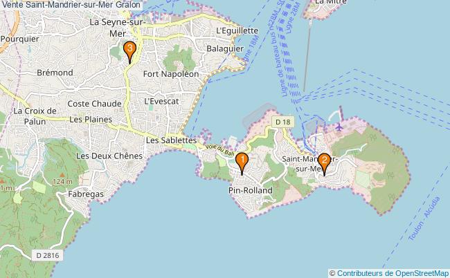plan Vente Saint-Mandrier-sur-Mer Associations Vente Saint-Mandrier-sur-Mer : 4 associations