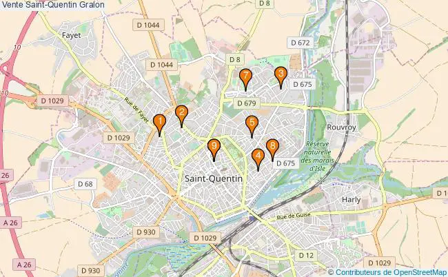 plan Vente Saint-Quentin Associations Vente Saint-Quentin : 11 associations