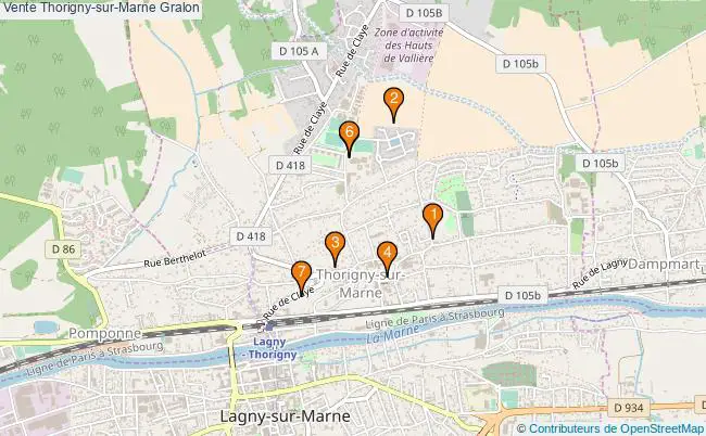 plan Vente Thorigny-sur-Marne Associations Vente Thorigny-sur-Marne : 7 associations