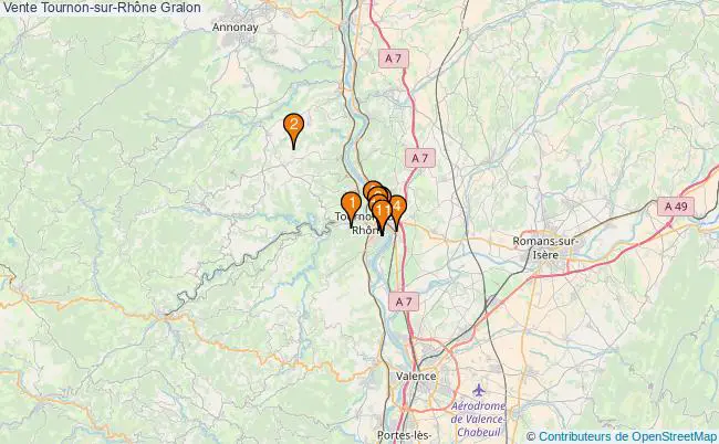 plan Vente Tournon-sur-Rhône Associations Vente Tournon-sur-Rhône : 12 associations