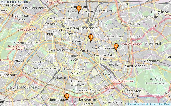 plan Verbe Paris Associations verbe Paris : 3 associations
