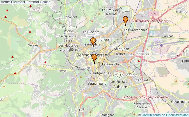 plan Vérité Clermont-Ferrand Associations Vérité Clermont-Ferrand : 9 associations
