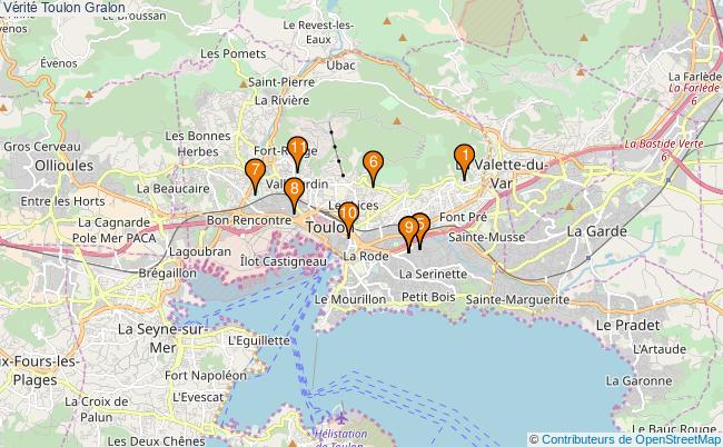 plan Vérité Toulon Associations Vérité Toulon : 13 associations